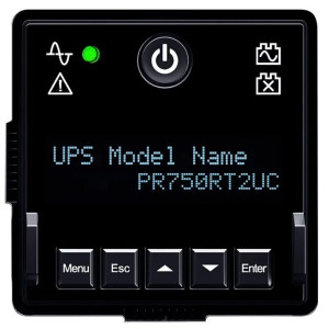 CyberPower PR750RT2UC Rack/Tower UPS, UL Rated, Rotatable LCD panel, 8× NEMA 5-15R